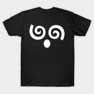 Spiral Dizzy Face - White T-Shirt